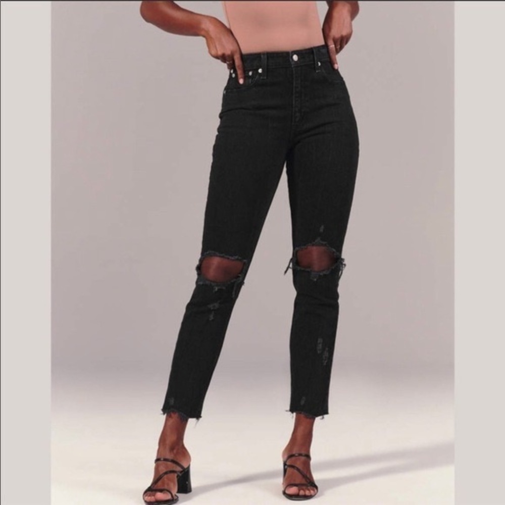 Abercrombie High Rise Mom Jean Curve Love 27